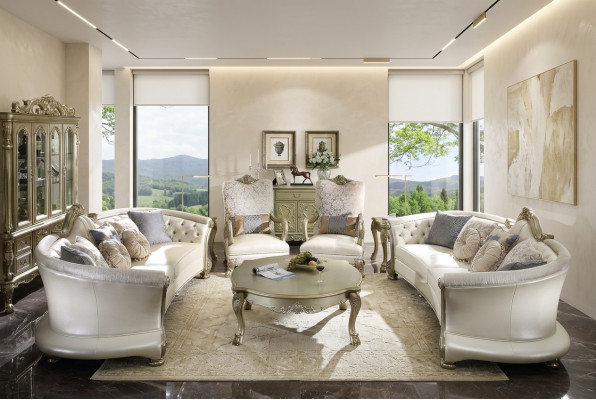 Complete set sofa suite 4+4 seater + coffee table designer living landscape