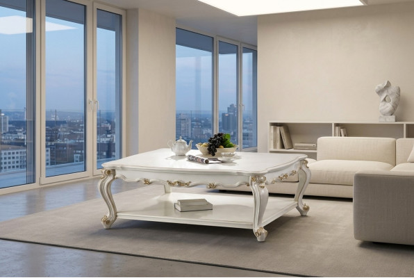 Luxury Coffee Table Genuine Decorative Wood Tables Side Sofa Table Living Room