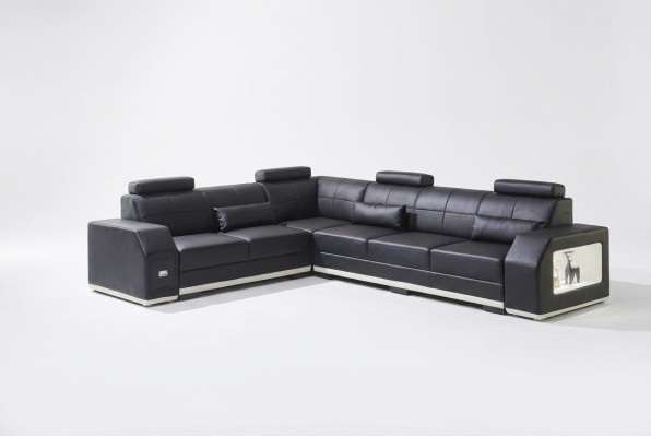 Corner sofa leather sofa big L-shaped living area sofa couch set