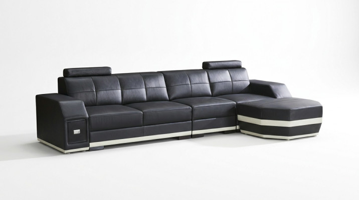 Leather sofa living landscape corner suite design modern L-shape corner sofa