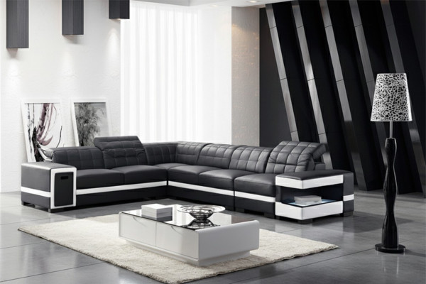 Designer sofa couch corner sofa upholstery decoration set living landscape L-shape