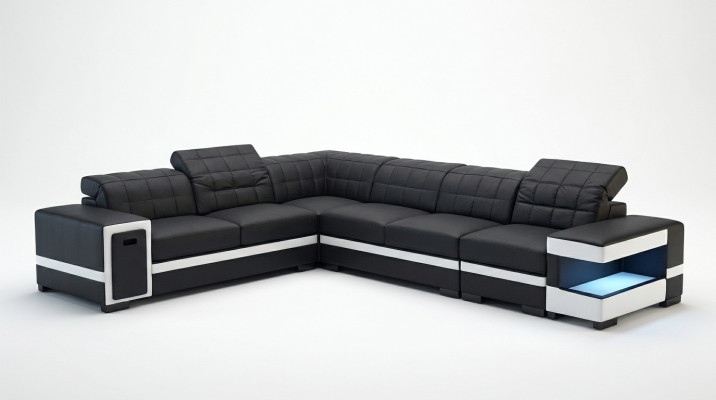 Designer sofa couch corner sofa upholstery decoration set living landscape L-shape