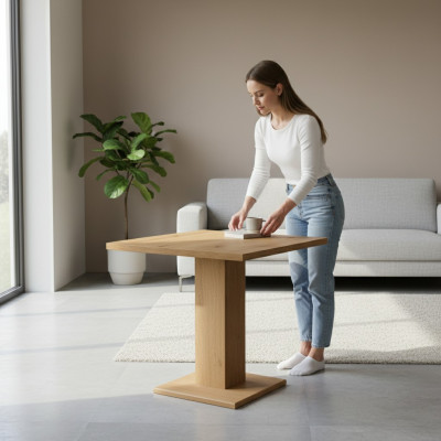 Designer coffee table side table sofa living room 55x55cm square table