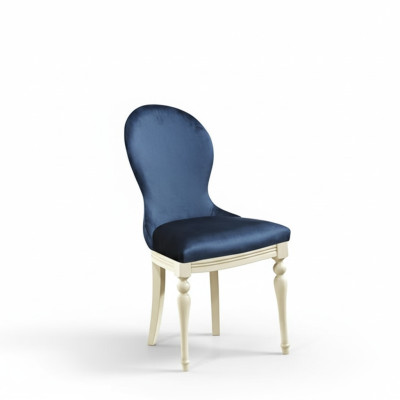 Chair 1x Luxury Design Upholstered Designer Chairs Seat Office Dining Room Wood Armchair