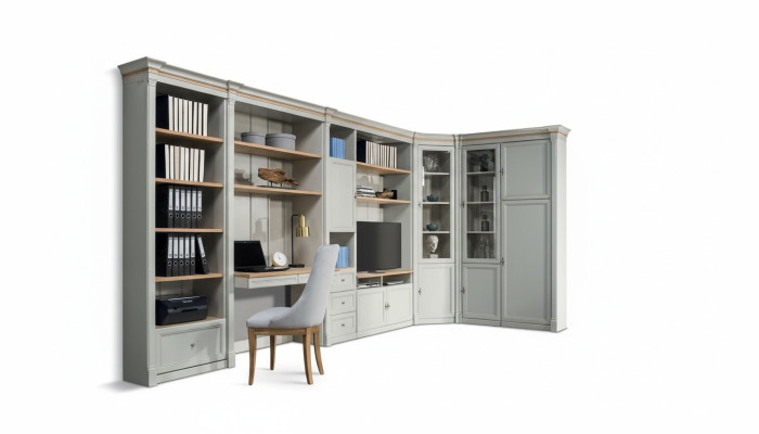 Corner cabinet installation, built-in wall cabinets, designer furniture