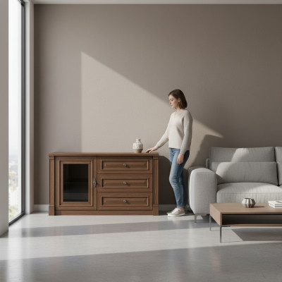 Chest high cabinet side low board designer noble luxury cabinets wood