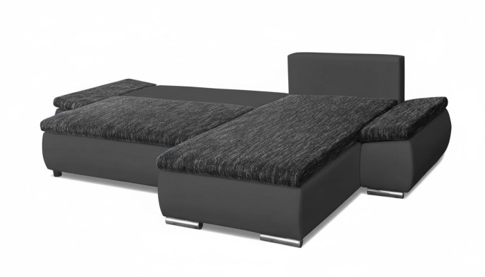 Design corner sofa sleeper sofa bed function couch leather textile upholstery sofas
