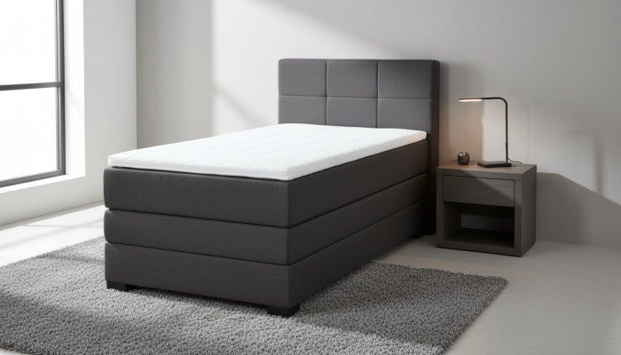 Box spring bed hotel beds 90x200cm complete with bed box including topper