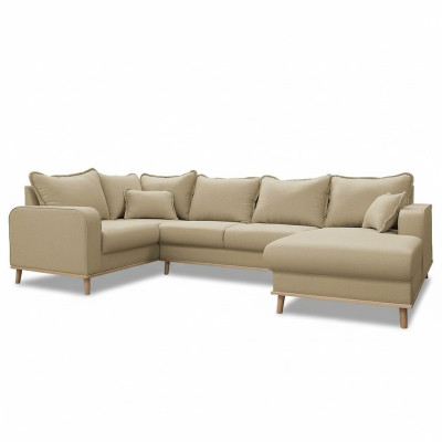 U-shape couch living landscape corner sofa modern design textile sofa