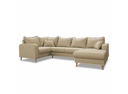 U-shape couch living landscape corner sofa modern design textile sofa