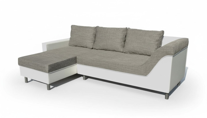 L-shaped leather sofa couch living area set design modern sofa