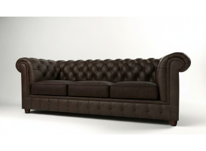 Classic Chesterfield Couch Sofa 3-Seater Sofas Upholstered Three-Seater