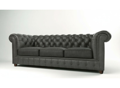 Three-seater Chesterfield sofa upholstered couch seat suite 3-seater couches