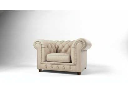 Elegant design Chesterfield upholstered armchair TV seat lounge club textile