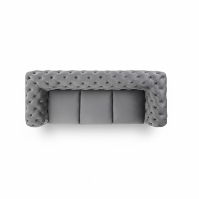 Designer sofa 3-seater Chesterfield couch upholstered sofas three-seater seat