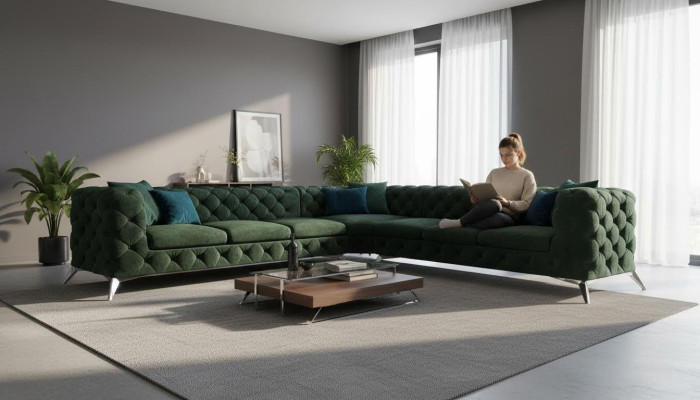 Chesterfield design corner sofa couch design couches upholstered corner suite