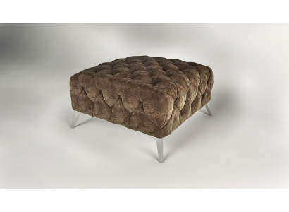 Footstool Ottoman Pouf Chesterfield Stool Upholstered Ottoman Design Velvet