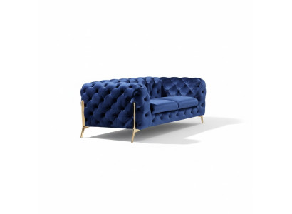 Luxury 2 Seater Couch Upholstered Sofa Leather Fabric Couches Chesterfield Suite New