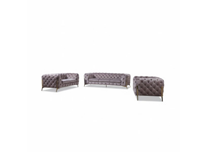 Designer Chesterfield Sofa Set Sofa Couch Upholstery Set 321 Seating Group New