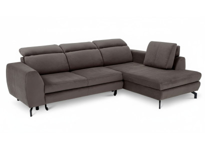 Design corner sofa, sleeper sofa, bed function, couch, textile upholstery, sofas, bed box