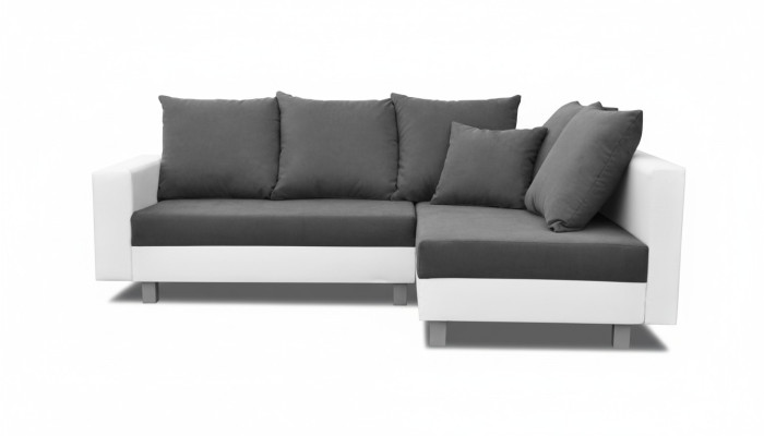 Living landscape corner sofa L-shape sofa design couch fabric leather footstool