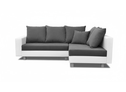 Living landscape corner sofa L-shape sofa design couch fabric leather footstool