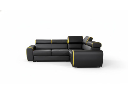 Design corner sofa L-shape with sleeping function couch leather fabric sofas couches