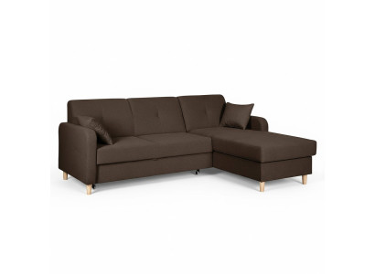 Design corner sofa sleeper sofa bed function couch leather textile upholstery sofas box