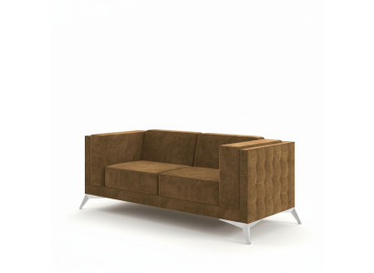 Chesterfield Upholstered Couch Fabric Sofas Sofa Seating Suite Two-Seater 2 Seater