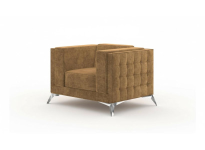 Chesterfield armchair TV couch 1-seater sofa fabric couches upholstery textile