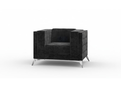 Chesterfield Armchair Couch 1 Seater Sofa Textile Fabric Sofas Upholstery New