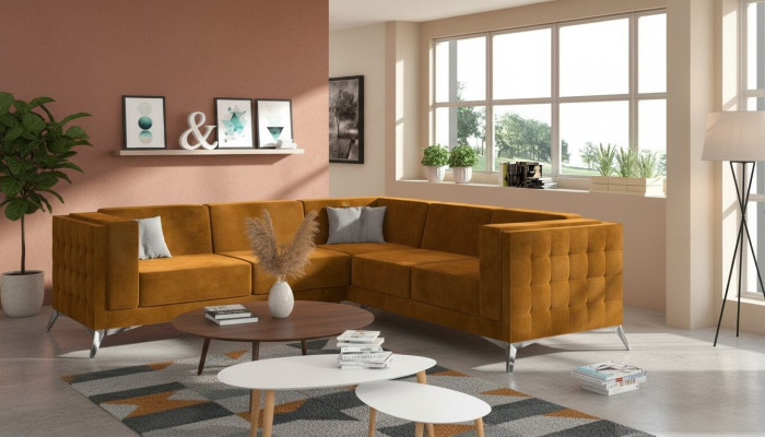 Corner sofa living landscape design sofa couch upholstery seating suite fabric