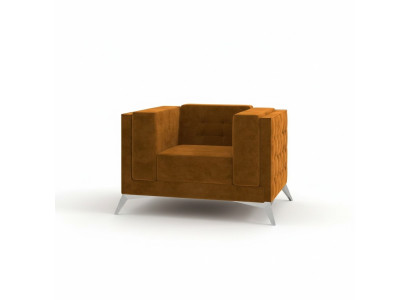 Chesterfield armchair couch 1-seater fabric couches upholstery new TV sofa