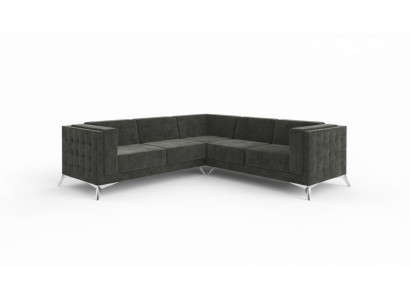 Living Landscape Corner Sofa L-Shape Sofa Couch Decor Design Couch Textile Modern