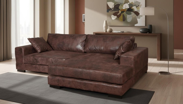 Big Sofa Couch Corner Sofa Vintage XXL Upholstered Corner Set Living Landscape