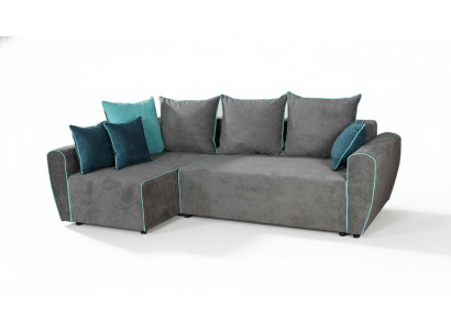 Big Sofa Couch Corner Sofa Bed XXL Upholstery Corner Set Fabric Living Landscape