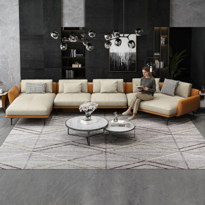 Corner sofa couch upholstery seat fabric textile couches set living landscape new