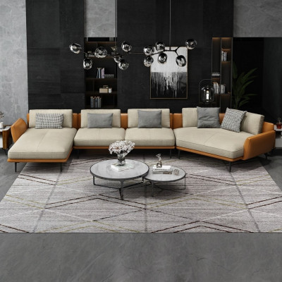 Corner sofa couch upholstery seat fabric textile couches set living landscape new