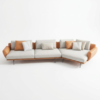 Corner sofa L-shape fabric couch living landscape set design modern sofa new sofas