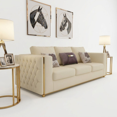 Leather sofa couch living area set design modern sofas 3-seater sofa seat.