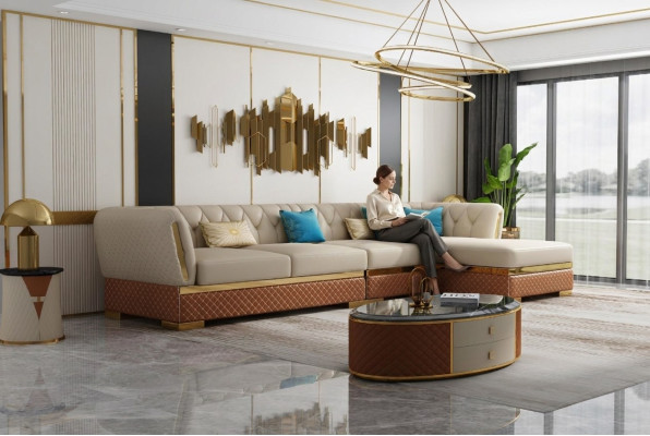 Corner sofa L-shape leather sofa couch living landscape suite design modern sofas corner