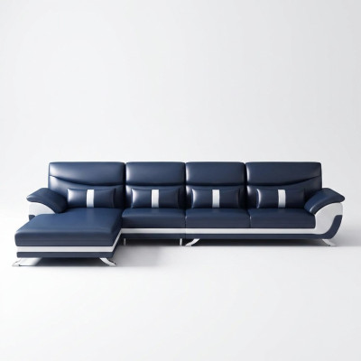Corner sectional sofa L-shaped living room landscape sofa couch set upholstery fabric sofas leather