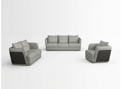 Sofa set 3+2 seater living room landscape sofa couch upholstery set leather sofa new