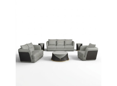 Three-seater design sofa couch upholstery sofa 3-seater leather sofa modern relax club