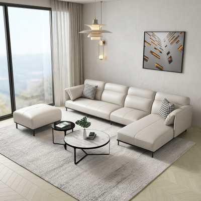 Corner sofa L-shape living landscape sofa upholstery couch set fabric sofas leather