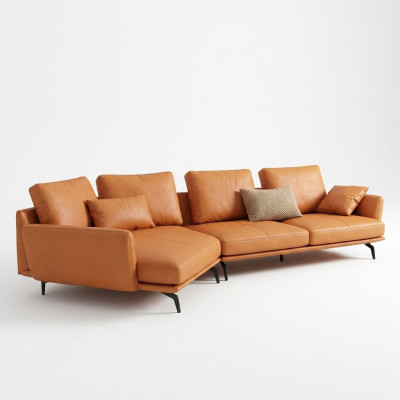 Corner sectional sofa L-shape living landscape sofa couch upholstery set leather fabric sofas
