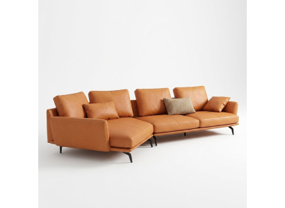 Corner sectional sofa L-shape living landscape sofa couch upholstery set leather fabric sofas
