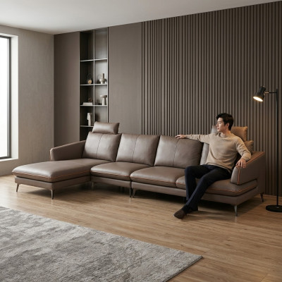 Corner sofa, corner couch, sofa upholstery, corner, couch leather, luxurious living room corner suite.
