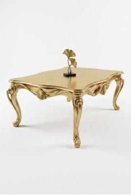 Coffee table tables Chesterfield table design luxury furniture gold wood living room new