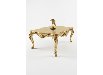 Coffee table tables Chesterfield table design luxury furniture gold wood living room new